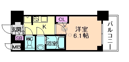 プレサンス東三国駅前グランクラスの間取り