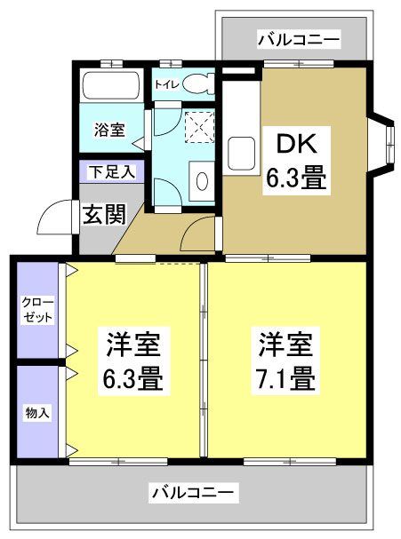 サンテラス21の間取り