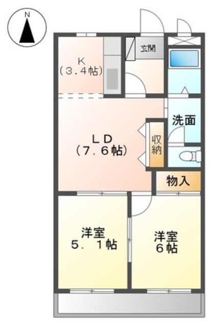 グランドールヒロの間取り