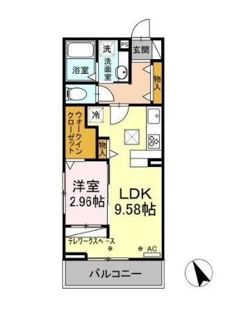 Ｋ ＴＯＷＮ津新町の間取り