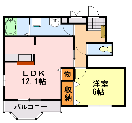 リリーコートの間取り