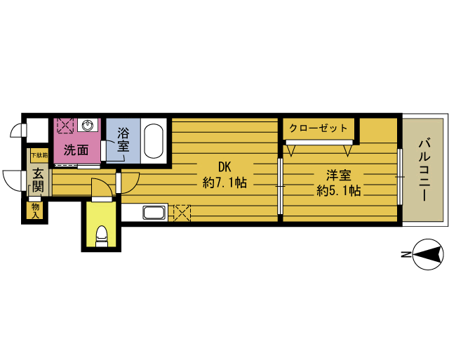 レスコ石垣東　弐番館の間取り