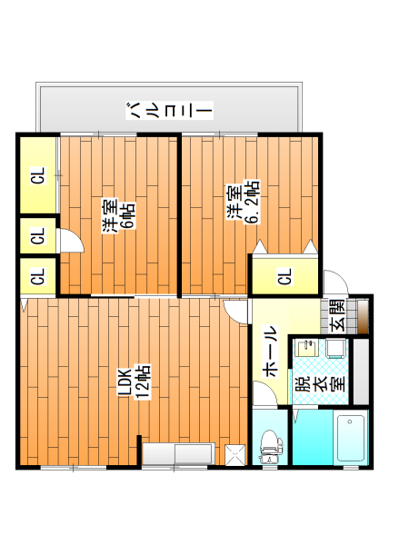 シャルマンコートＣ棟の間取り