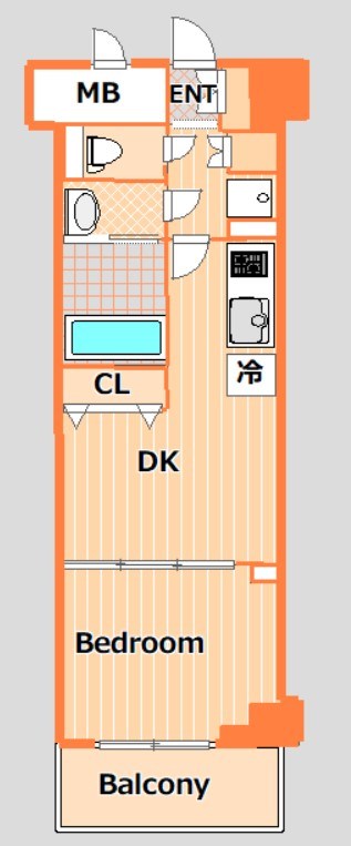 横浜市港北区菊名のマンションの間取り