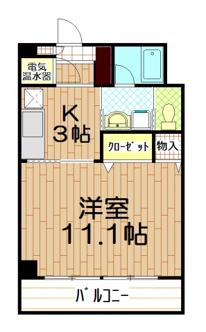 川口市大字里のマンションの間取り