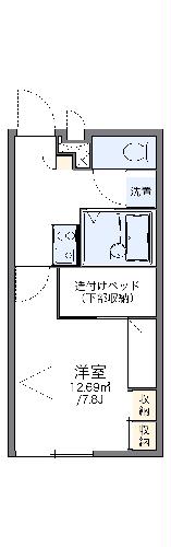 【レオパレスブラッサム木津の間取り】