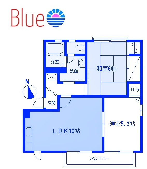 ヴェルドミ一ル　ー番館の間取り