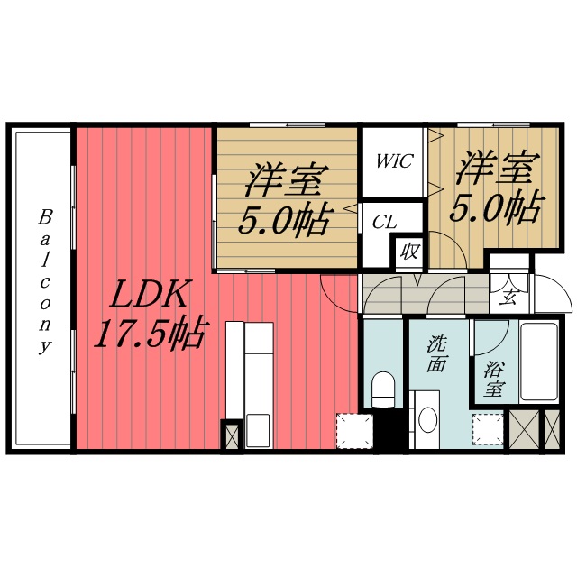 千葉市緑区あすみが丘東のマンションの間取り