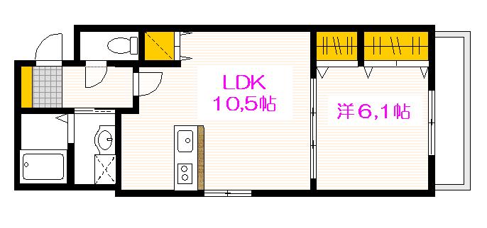 フォブール銀河の間取り