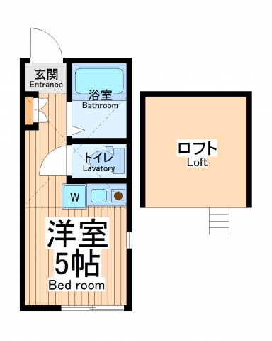 川崎市川崎区小田のアパートの間取り