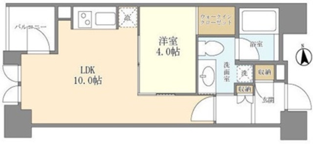 シティハウス東京新橋の間取り