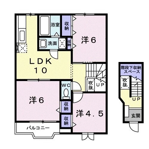 アビーロードＡの間取り