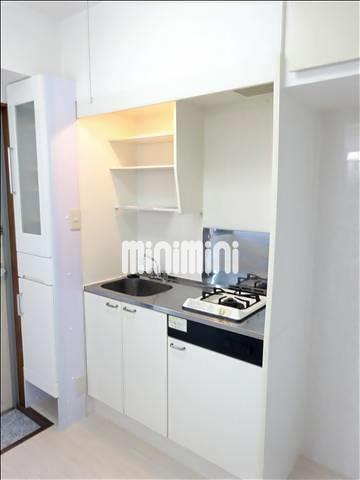 キッチン　ガスコンロ付きのミニキッチン