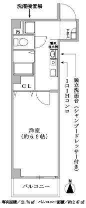 ドエル心斎橋の間取り写真