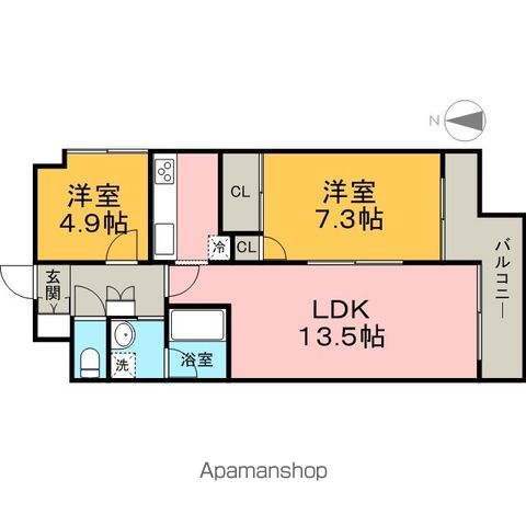レジデンスN21の間取り写真