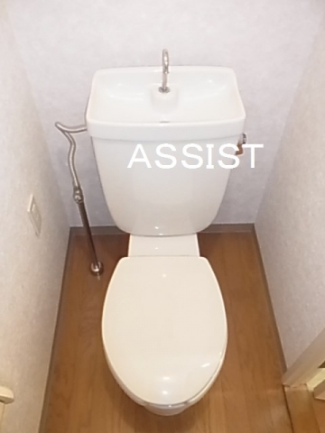 トイレ　写真：設備同仕様の別号室です