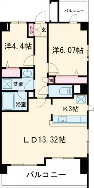 プレミアコンフォート高井戸の間取り写真