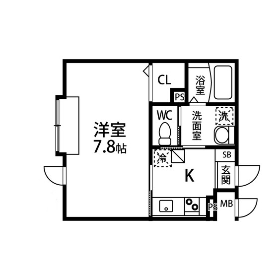 マルス川内の間取り写真