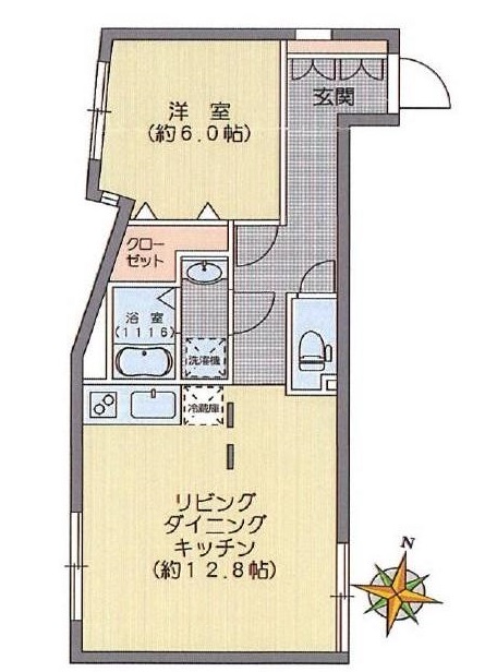 都営三田線 白山駅 徒歩4分 4階建 築12年の間取り写真