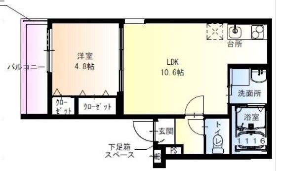 フジパレス千里山の間取り写真