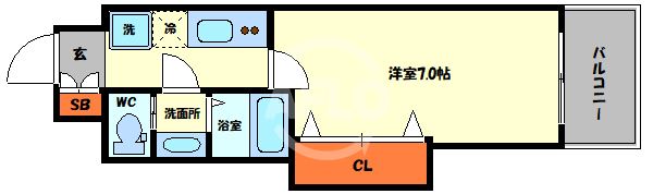 Luxe大正の間取り写真