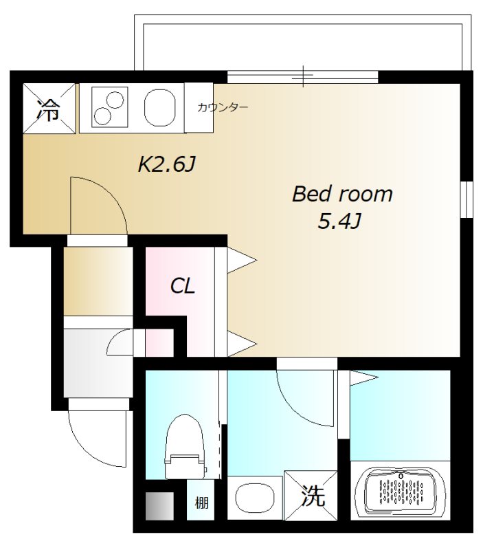 BESIDE OSHIAGEの間取り写真