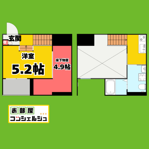 Oence 港東通の間取り写真