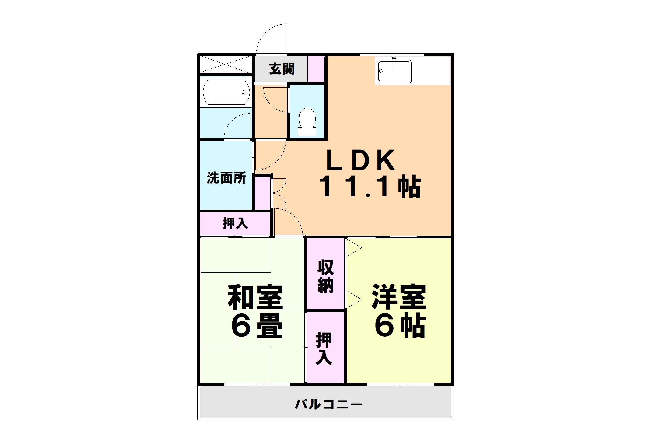 パルティールIIの間取り