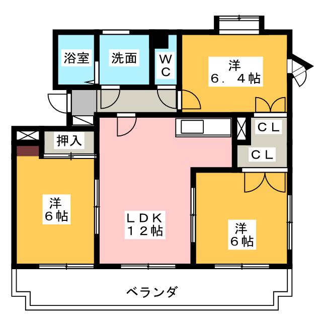 カーサ　たもの木の間取り