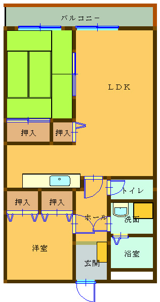 ヴィラカシアゲの間取り