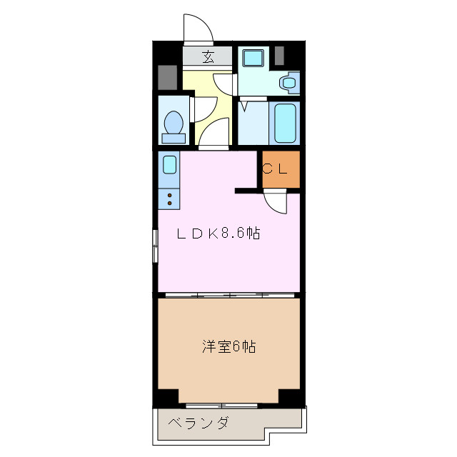 Ｓ－ＦＯＲＴ津新町の間取り