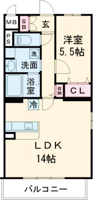 姫路市青山北のマンションの間取り