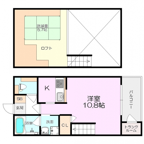 アミン塚口の間取り