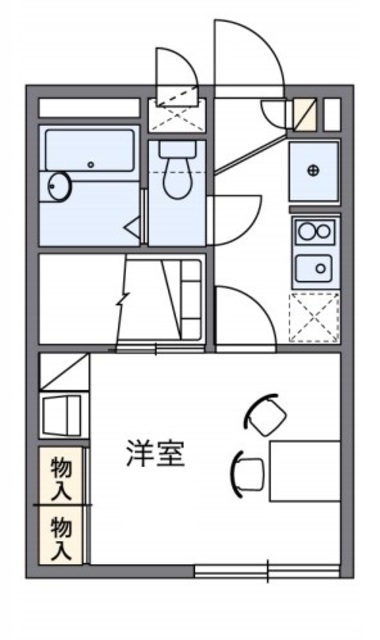 川崎市中原区宮内のアパートの間取り