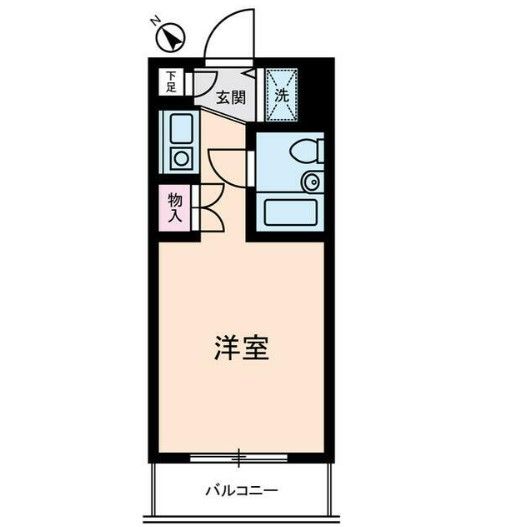 相模原市緑区西橋本のマンションの間取り