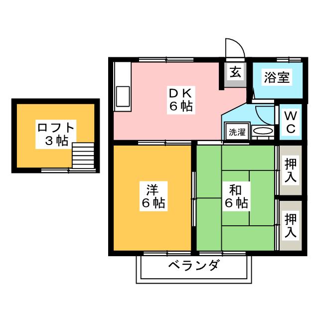 ウッディーハイツＳの間取り