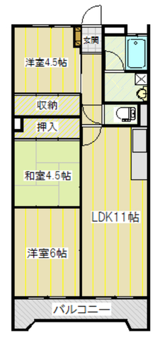 イイダコアセンジュの間取り