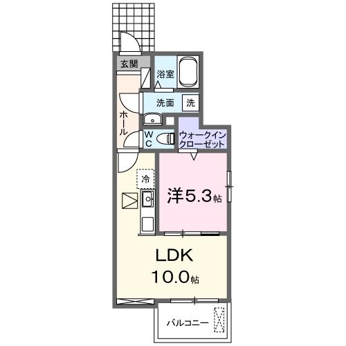 「仮称」クルールピット滝道の間取り