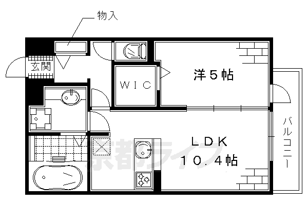 レジェンド鳥羽の間取り