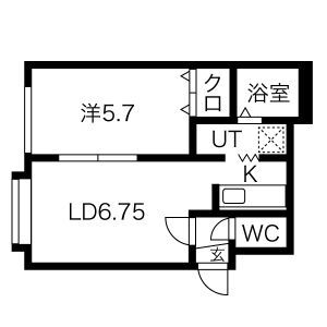 セブネイト月寒の間取り