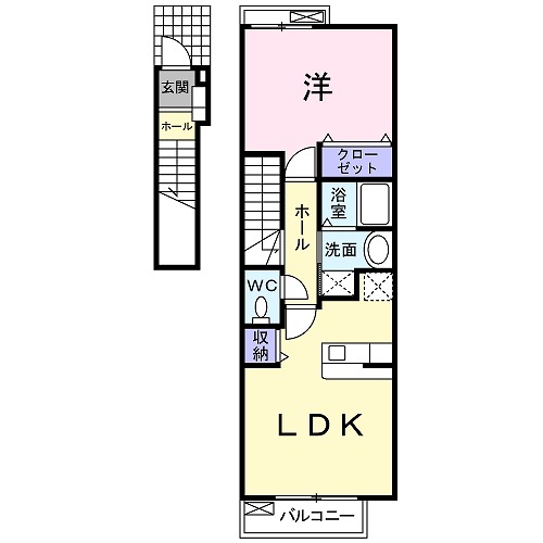 カルマーレＡの間取り