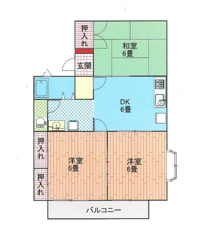 セジュールみやびの間取り