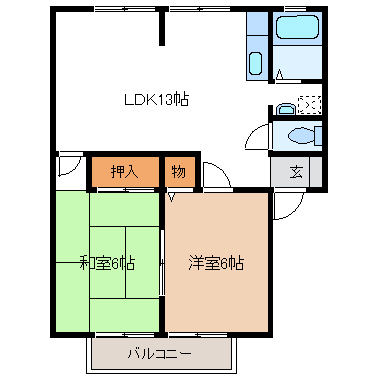 アネモスII・IIIの間取り