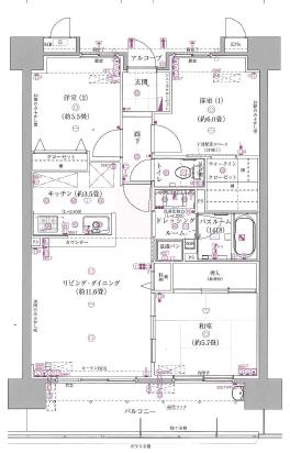 サーパス駅前弐番館の間取り