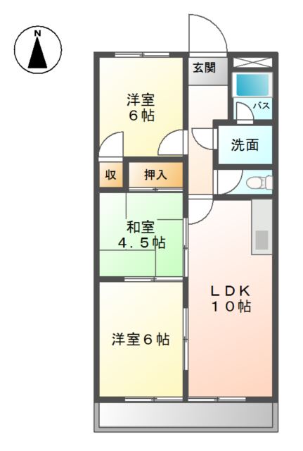 サンシャイン山川の間取り