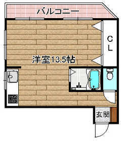 三島郡島本町広瀬のマンションの間取り