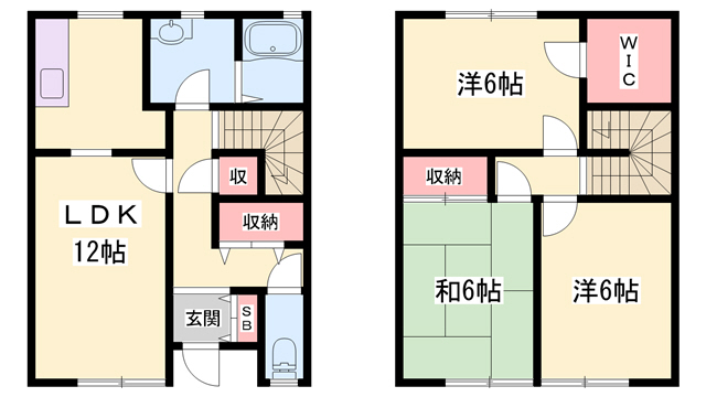 JAハイツ北条の間取り