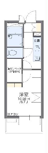 レオパレスプリオール東山IIIの間取り