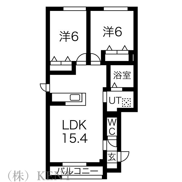 【エスターテ発寒の間取り】