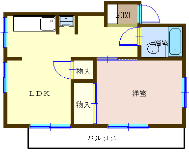 グリーンプラトーB棟の間取り